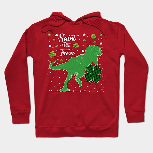 Dinosaur shamrock Hoodie by Kaleidoart